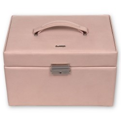 SACHER luksus smykkeskrin Lena i ægte rosa farvet italiensk læder