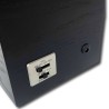 LINDENÆS luksus watch winder / urbevæger 1 ur - mat sort træ - 230V eller batteri