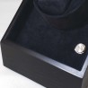 LINDENÆS luksus watch winder / urbevæger 1 ur - mat sort træ - 230V eller batteri
